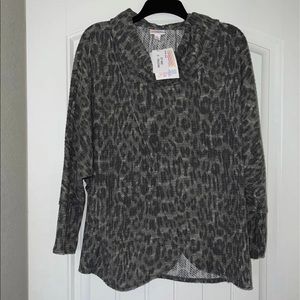 LulaRoe Kristin Gray Animal Print
